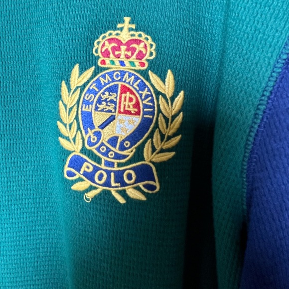 Polo Ralph Lauren Men’s Waffle Crew Neck Thermal Shirt Size XL Crest Logo - Picture 2 of 5